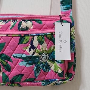 NWT Vera Bradley Little Hipster Adjustable Quilted Knit Crossbody Purse